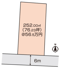 岡山市北区西崎2丁目　土地　4300万円　㈱エーシーティー